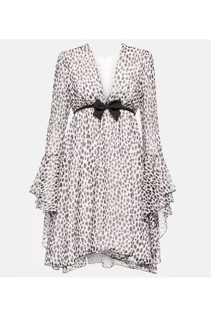 Giambattista Valli Leopard-print silk minidress