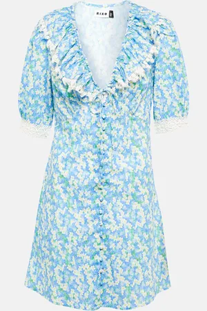 RIXO London Anya printed cotton minidress