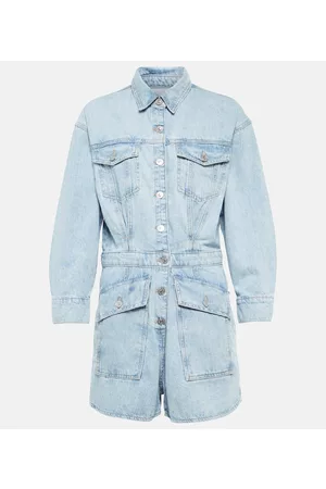 7 For All Mankind Denim playsuit