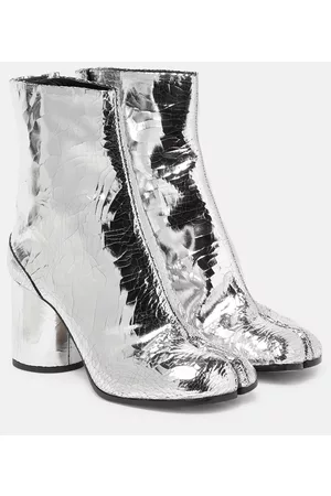 Maison Margiela Naiset Nilkkurit - Tabi metallic leather ankle boot