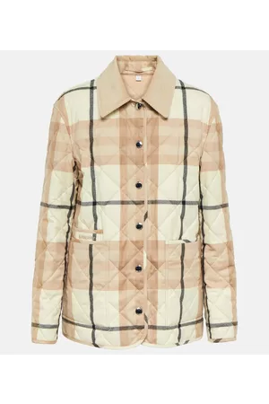 Burberry Quilted checked wool jacket