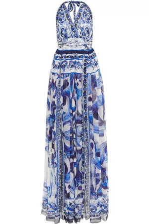 Dolce&Gabbana Printed silk chiffon maxi dress