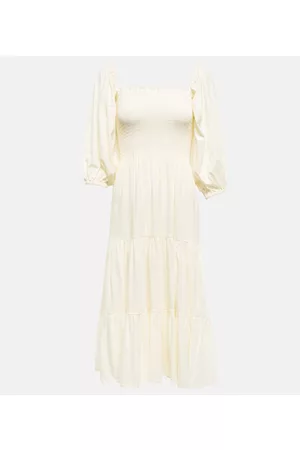 Ralph Lauren Tiered cotton-blend midi dress