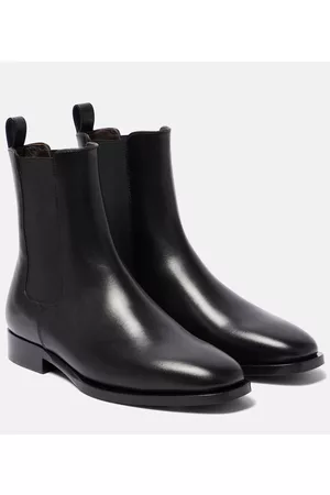 The Row Grunge leather Chelsea boots