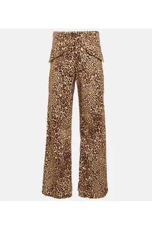 Etro Leopard-print cotton cargo pants
