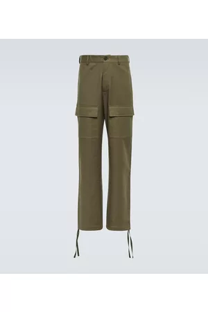 Kenzo Straight cotton cargo pants