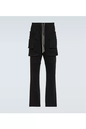 DRKSHDW BY RICK OWENS Straight cotton cargo sweatpants