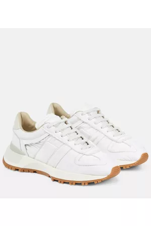Maison Margiela Naiset Tennarit - Leather-trimmed sneakers