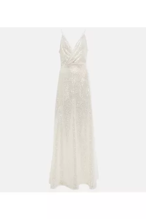 Costarellos Kristina sequined tulle gown