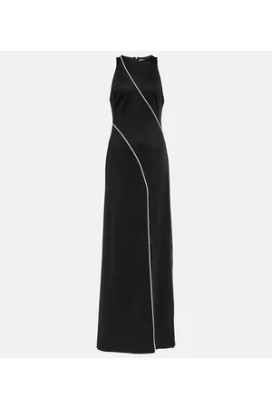 GALVAN Crystal embellished jersey gown