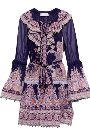 ZIMMERMANN Naiset Printtimekot - Celestial Virgo printed minidress