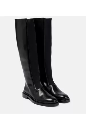 Jil Sander Leather knee-high Chelsea boots