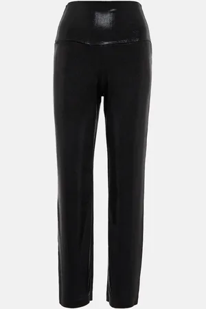 Norma Kamali High-rise lamÃ© pants