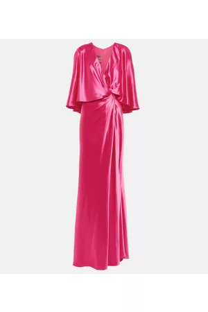 MONIQUE LHUILLIER Draped satin gown