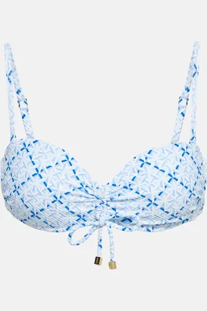 Heidi Klein Grand Cayman ruched bandeau bikini top