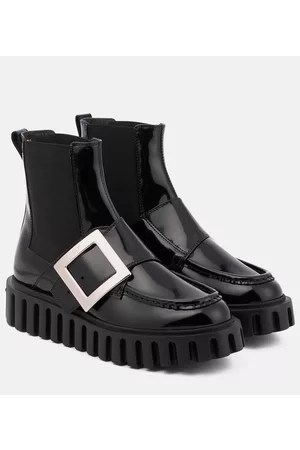 Roger Vivier Naiset Nilkkurit - Viv' Go-Thick leather platform Chelsea boots