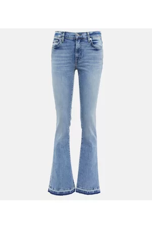 7 for all Mankind Bootcut Tailorless mid-rise jeans
