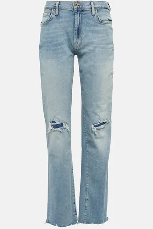 7 for all Mankind Ellie mid-rise straight jeans