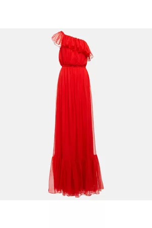 Gucci One-shoulder silk gown