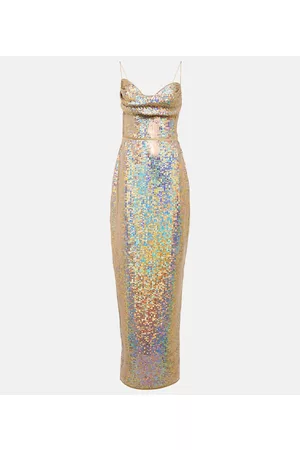 Rasario Sequin-embellished gown
