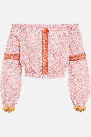POUPETTE ST BARTH Nana floral cotton crop top