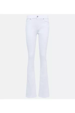 7 for all Mankind Bootcut Optic highârise slim jeans