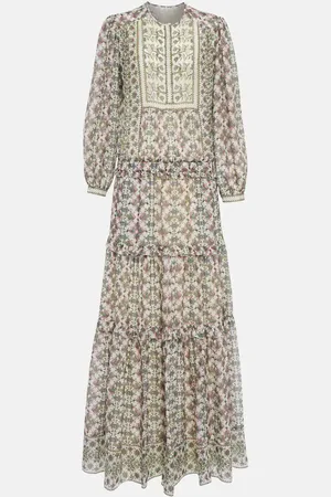 Isabel Marant Mafezia floral silk maxi dress