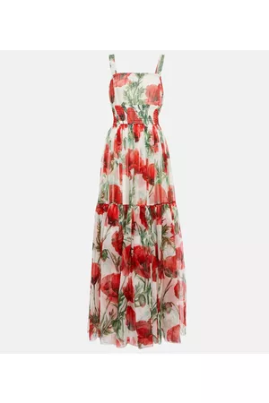 Dolce & Gabbana Floral-print silk maxi dress