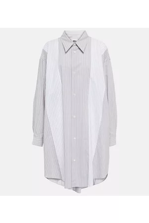 Maison Margiela Naiset Minimekot - Striped cotton shirt dress