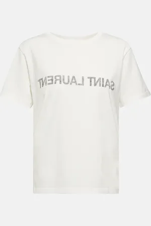 Saint Laurent Logo cotton T-shirt