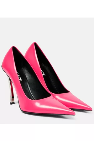 VERSACE Pin-Point leather pumps