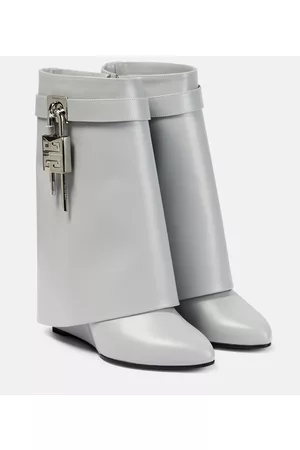 Givenchy Shark Lock leather ankle boots