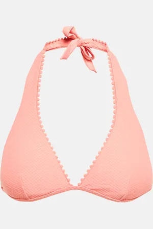 Heidi Klein Rosa Polyantha halterneck bikini top