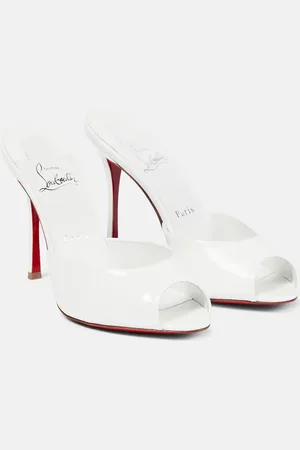 Christian Louboutin Bridal Me Dolly patent leather mules