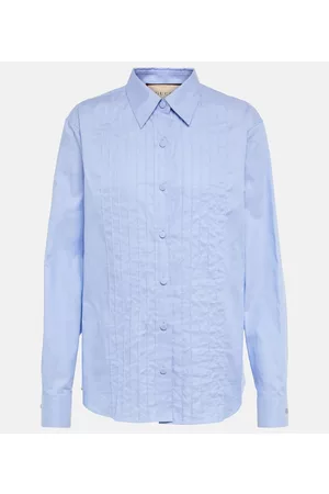 Gucci Pleated cotton shirt