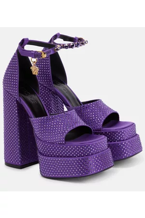VERSACE Medusa Aevitas embellished platform sandals