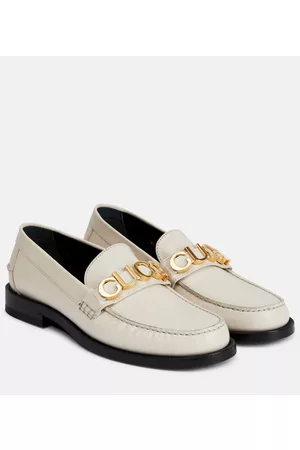 Gucci Logo leather loafers