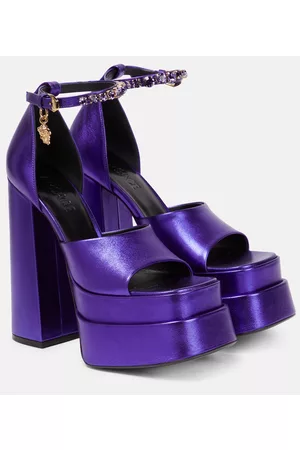 VERSACE Medusa Aevitas leather platform sandals