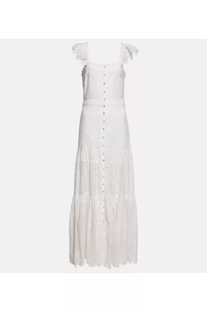 VERONICA BEARD Aislin broderie anglaise cotton maxi dress