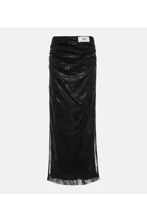 Dolce & Gabbana Naiset Midihameet - High-rise lace midi skirt