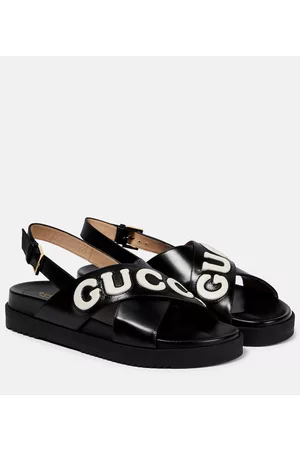 Gucci Naiset Sandaalit - Leather criss-cross sandals
