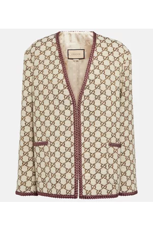 Gucci Naiset Päällystakit - GG jacquard tweed jacket