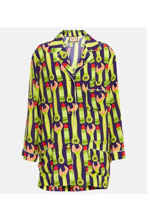 Gucci Naiset Pitkähihaiset - Printed silk shirt