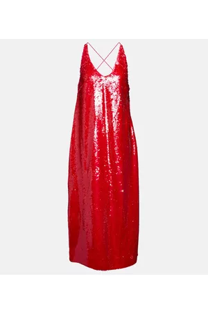 Ganni Naiset Midimekot - Sequined midi dress