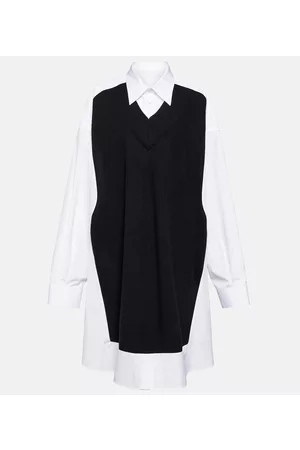 Maison Margiela Naiset Minimekot - Illusion wool and cotton minidress