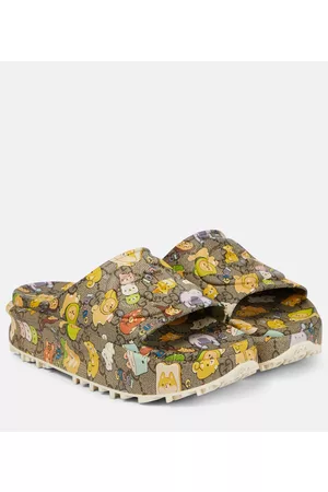 Gucci Naiset Sandaalit - Kawaii GG printed rubber slides