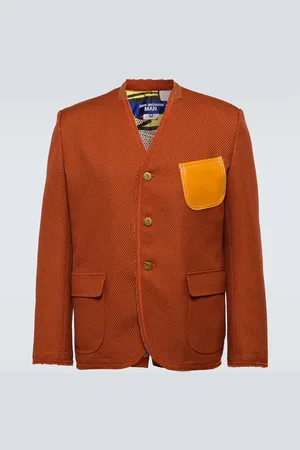 JUNYA WATANABE Faux leather-trimmed jacket
