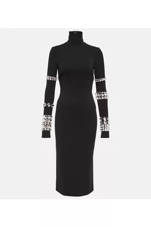 Dolce & Gabbana Naiset Midimekot - X Kim embellished turtleneck midi dress