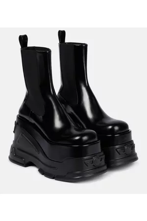 VERSACE Naiset Nilkkurit - Medusa Anthem leather ankle boots