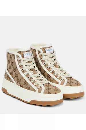 Gucci Naiset Korkeavartiset tennarit - GG canvas high-top sneakers